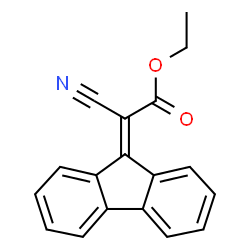 ChemSpider 2D Image | Ethyl cyano(9H-fluoren-9-ylidene)acetate | C18H13NO2