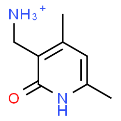ChemSpider 2D Image | (4,6-Dimethyl-2-oxo-1,2-dihydro-3-pyridinyl)methanaminium | C8H13N2O