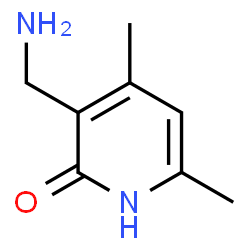 ChemSpider 2D Image | 3-(Aminomethyl)-4,6-dimethyl-2(1H)-pyridinone | C8H12N2O