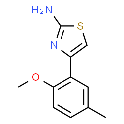 ChemSpider 2D Image | 4-(2-Methoxy-5-methylphenyl)thiazol-2-amine | C11H12N2OS