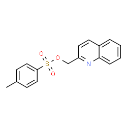 ChemSpider 2D Image | 2-Quinolinylmethyl 4-methylbenzenesulfonate | C17H15NO3S