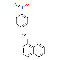 ChemSpider 2D Image | 1-(4-Nitrobenzylideneamino)naphthalene | C17H12N2O2