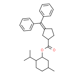 ChemSpider 2D Image | Cyclopentanecarboxylic acid, 3-(diphenylmethylene)-, menthyl ester | C29H36O2