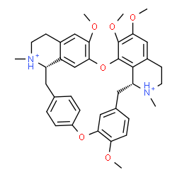 ChemSpider 2D Image | 6,6',7,12-Tetramethoxy-2,2'-dimethylberbaman-2,2'-diium | C38H44N2O6