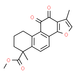 ChemSpider 2D Image | Methyl 1,6-dimethyl-10,11-dioxo-6,7,8,9,10,11-hexahydrophenanthro[1,2-b]furan-6-carboxylate | C20H18O5