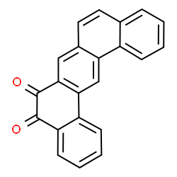 ChemSpider 2D Image | Benzo[m]tetraphene-5,6-dione | C22H12O2