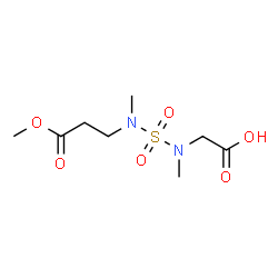 ChemSpider 2D Image | N-[(3-Methoxy-3-oxopropyl)(methyl)sulfamoyl]-N-methylglycine | C8H16N2O6S