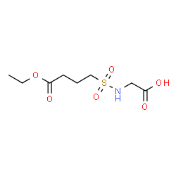 ChemSpider 2D Image | N-[(4-Ethoxy-4-oxobutyl)sulfonyl]glycine | C8H15NO6S