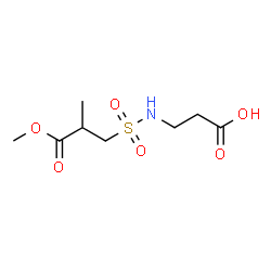 ChemSpider 2D Image | N-[(3-Methoxy-2-methyl-3-oxopropyl)sulfonyl]-beta-alanine | C8H15NO6S