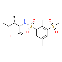 ChemSpider 2D Image | N-{[2,5-Dimethyl-3-(methylsulfonyl)phenyl]sulfonyl}-L-isoleucine | C15H23NO6S2