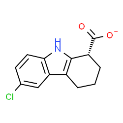 ChemSpider 2D Image | (1R)-6-Chloro-2,3,4,9-tetrahydro-1H-carbazole-1-carboxylate | C13H11ClNO2