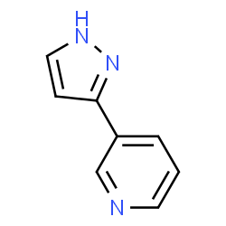 ChemSpider 2D Image | 3-(1H-Pyrazol-3-yl)pyridine | C8H7N3