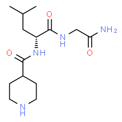ChemSpider 2D Image | N-(4-Piperidinylcarbonyl)-D-leucylglycinamide | C14H26N4O3