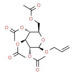 ChemSpider 2D Image | ALLYL-TETRA-O-ACETYL-BETA-D- | C17H24O10