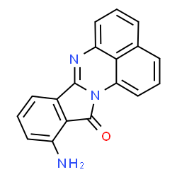 ChemSpider 2D Image | 11-Amino-12H-isoindolo[2,1-a]perimidin-12-one | C18H11N3O