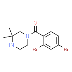 ChemSpider 2D Image | (2,4-Dibromophenyl)(3,3-dimethyl-1-piperazinyl)methanone | C13H16Br2N2O