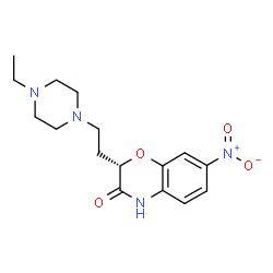 ChemSpider 2D Image | (2S)-2-[2-(4-Ethyl-1-piperazinyl)ethyl]-7-nitro-2H-1,4-benzoxazin-3(4H)-one | C16H22N4O4