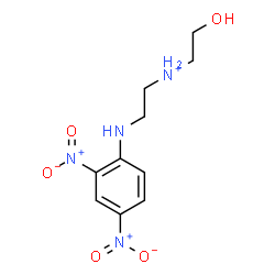 ChemSpider 2D Image | 2-[(2,4-Dinitrophenyl)amino]-N-(2-hydroxyethyl)ethanaminium | C10H15N4O5