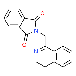 ChemSpider 2D Image | 2-(3,4-Dihydro-isoquinolin-1-ylmethyl)-isoindole-1,3-dione | C18H14N2O2