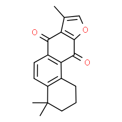 ChemSpider 2D Image | 4,4,8-Trimethyl-1,2,3,4-tetrahydrophenanthro[3,2-b]furan-7,11-dione  | C19H18O3