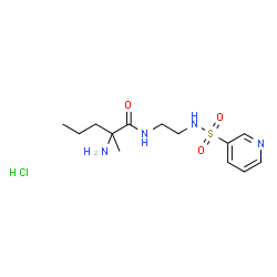 ChemSpider 2D Image | 2-Methyl-N-{2-[(3-pyridinylsulfonyl)amino]ethyl}norvalinamide hydrochloride (1:1) | C13H23ClN4O3S