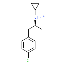 ChemSpider 2D Image | N-[(2S)-1-(4-Chlorophenyl)-2-propanyl]cyclopropanaminium | C12H17ClN