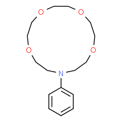 ChemSpider 2D Image | N-phenylaza-15-crown-5 | C16H25NO4
