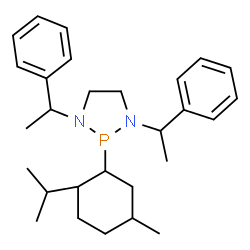 ChemSpider 2D Image | 1,3,2-Diazaphospholidine, 2-menthyl-1,3-bis(1-phenylethyl)- | C28H41N2P