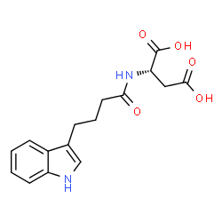 ChemSpider 2D Image | INDOLEBUTYROYL ASPARTIC ACID | C16H18N2O5