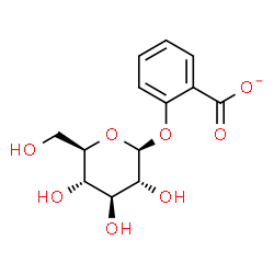 ChemSpider 2D Image | 2-(beta-D-Glucopyranosyloxy)benzoate | C13H15O8