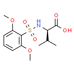 ChemSpider 2D Image | N-[(2,6-Dimethoxyphenyl)sulfonyl]-D-valine | C13H19NO6S