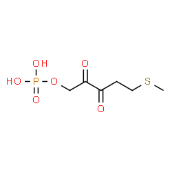 ChemSpider 2D Image | 5-(Methylthio)-1-(phosphonooxy)-2,3-pentanedione | C6H11O6PS