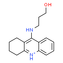 ChemSpider 2D Image | 9-[(3-Hydroxypropyl)amino]-1,2,3,4-tetrahydroacridinium | C16H21N2O