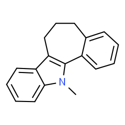 ChemSpider 2D Image | 12-Methyl-5,6,7,12-tetrahydrobenzo[6,7]cyclohepta[1,2-b]indole | C18H17N