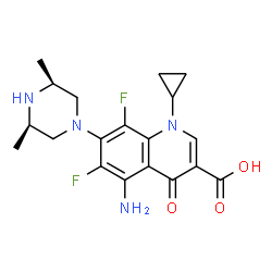 ChemSpider 2D Image | Sparfloxacin | C19H22F2N4O3