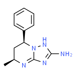 ChemSpider 2D Image | (5S,7S)-5-Methyl-7-phenyl-1,5,6,7-tetrahydro[1,2,4]triazolo[1,5-a]pyrimidin-2-amine | C12H15N5