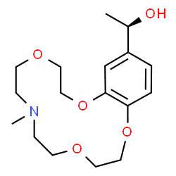 ChemSpider 2D Image | (1R)-1-(7-Methyl-2,3,6,7,8,9,11,12-octahydro-5H-1,4,10,13,7-benzotetraoxazacyclopentadecin-15-yl)ethanol | C17H27NO5