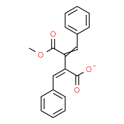 ChemSpider 2D Image | (2Z)-2-Benzylidene-3-(methoxycarbonyl)-4-phenyl-3-butenoate | C19H15O4