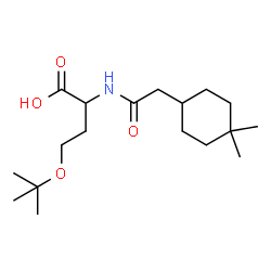 ChemSpider 2D Image | N-[(4,4-Dimethylcyclohexyl)acetyl]-O-(2-methyl-2-propanyl)homoserine | C18H33NO4