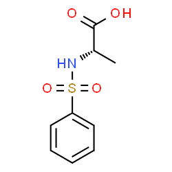 ChemSpider 2D Image | N-(Phenylsulfonyl)-L-alanine | C9H11NO4S