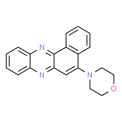 ChemSpider 2D Image | 5-(4-Morpholinyl)benzo[a]phenazine | C20H17N3O