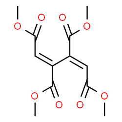 ChemSpider 2D Image | Tetramethyl (1E,3E)-1,3-butadiene-1,2,3,4-tetracarboxylate | C12H14O8