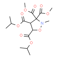 ChemSpider 2D Image | 4,5-Diisopropyl 3,3-dimethyl 2-methyl-1,2-oxazolidine-3,3,4,5-tetracarboxylate | C16H25NO9
