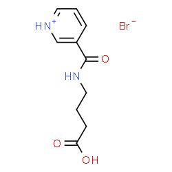 ChemSpider 2D Image | 3-[(3-Carboxypropyl)carbamoyl]pyridinium bromide | C10H13BrN2O3