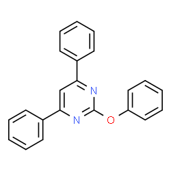 ChemSpider 2D Image | 2-Phenoxy-4,6-diphenylpyrimidine | C22H16N2O