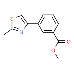 ChemSpider 2D Image | Methyl 3-(2-methyl-4-thiazolyl)benzoate | C12H11NO2S