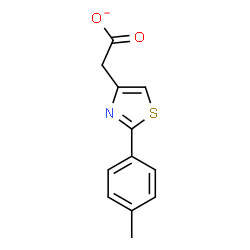 ChemSpider 2D Image | [2-(4-Methylphenyl)-1,3-thiazol-4-yl]acetate | C12H10NO2S