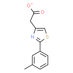 ChemSpider 2D Image | [2-(3-Methylphenyl)-1,3-thiazol-4-yl]acetate | C12H10NO2S