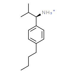 ChemSpider 2D Image | (1R)-1-(4-Butylphenyl)-2-methyl-1-propanaminium | C14H24N