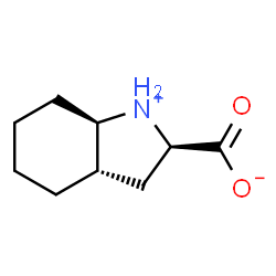 ChemSpider 2D Image | (2R,3aS,7aR)-Octahydro-1H-indolium-2-carboxylate | C9H15NO2
